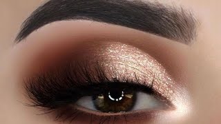 half cut crease meakup✨eye makeup tutorialeye makeup for beginners Bhavyasaini908 [upl. by Kentiga]