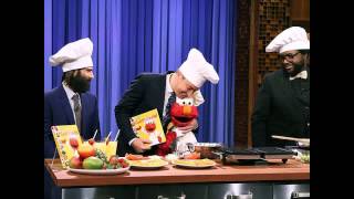 Chef Elmo Makes Waffle Grilled Cheese with Jimmy Fallon [upl. by Amlev]