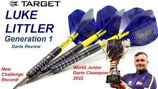 Target LUKE LITTLER GEN 1 Darts Review New Challenge Record Too [upl. by Suoivatnod615]