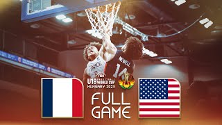 SEMIFINALS France v USA  Full Basketball Game  FIBA U19 Basketball World Cup 2023 [upl. by Gunther]