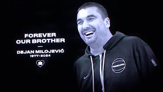 Warriors Tribute to Late Assistant Coach Dejan Milojević [upl. by Dib260]