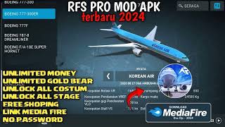 REAL FLIGHT SIMULATOR MOD APK ALL PLANES UNLOCKED 228  FREE DOWNLOAD RFS MOD PRO NEW TERBARU 2024 [upl. by Currie]