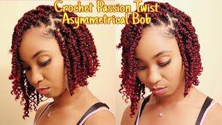 Crochet Passion Twist Asymmetrical Bob Zury One Pack Passion Twist V11 No Maintenance Crochet [upl. by Kcire]