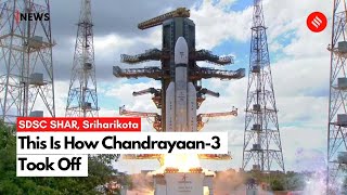 How Chandrayaan3 Took Off From Sriharikota  Chandrayaan 3 Launch Video  ISRO Moon Mission [upl. by Keener787]