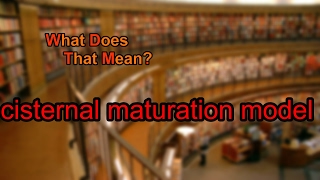 What does cisternal maturation model mean [upl. by Mandelbaum610]