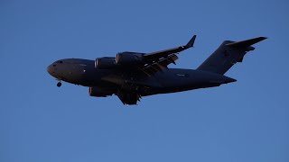 Boeing C17A Globemaster III Royal Australian Air Force landing on EPRZ RzeszówJasionka [upl. by Pavla]