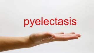 How to Pronounce pyelectasis  American English [upl. by Thagard809]