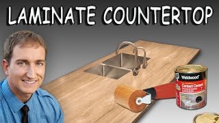 How To Install Sheet Laminate On A Countertop [upl. by Yelik]