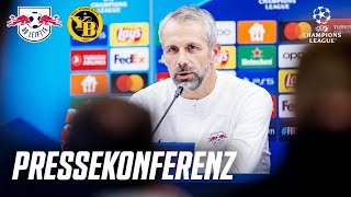 Pressekonferenz mit Rose amp Seiwald vor RB Leipzig  BSC Young Boys  UEFA Champions League [upl. by Lovich]