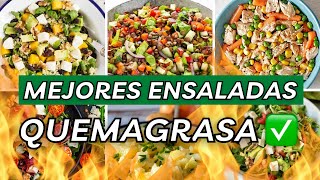 10 ENSALADAS para BAJAR de PESO📉 y quemar GRASA🥗🔥 [upl. by Giuditta214]