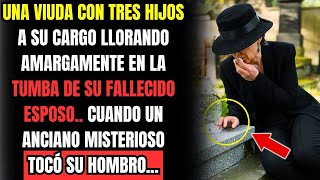 😱UNA VIUDA CON TRES HIJOS A SU CARGO LLORABA AMARGAMENTE EN LA TUMBA DE SU FALLECIDO ESPOSO CUANDO [upl. by Aidul77]