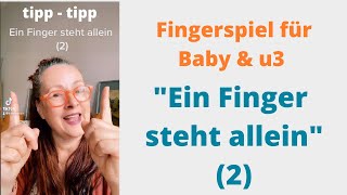 quotEIN FINGERquot 2  Fingerspiel Baby  u3 [upl. by Nylissej]