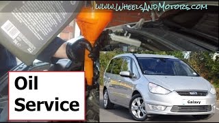 How to do OIL SERVICE Ford GalaxySMax 20 TDCi [upl. by Llesirg]