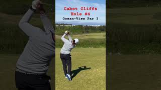 Cabot Cliffs Hole 4 cabotcliffs golf golftrip bigdawgs capebreton callawaygolf titleistgolf [upl. by Rednav706]