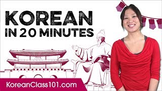 Learn Korean in 20 Minutes  ALL the Basics You Need [upl. by Py]