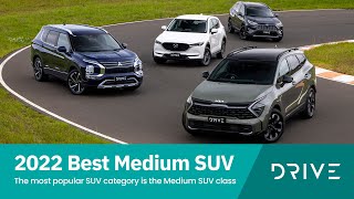 2022 Best Medium SUV  Sportage v RAV4 v Outlander v CX5  Drivecomau DCOTY [upl. by Atipul]