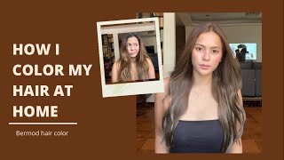 HOW I COLOR MY HAIR  ASH BROWN  NO BLEACH ItsMariah [upl. by Ennasirk]