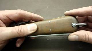 GERMAN PARATROOPER GRAVITY KNIFE REPAIR VULCAN GUN REFINISHING [upl. by Calen94]