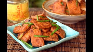 Fried Tofu Two Ways  Vegetarian Soy Sauce Fried Tofu 生抽煎豆腐 amp Qing Dynasty Shrimp Tofu 蒋侍郎豆腐 [upl. by Eolcin]