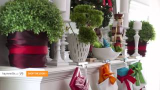 Christmas Mantel Decorating Ideas  hayneedlecom [upl. by Preiser24]