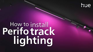 Philips Hue  How to install Perifo track lighting [upl. by Zinah668]