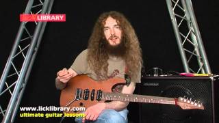 Guthrie Govan  Guitar Pick  Session 16 Licklibrary [upl. by Yraek]