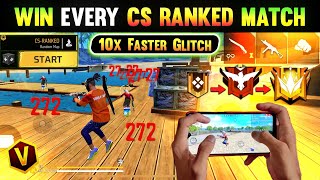 Cs Rank 10x Faster Grandmaster Glitch 100 Working 😱  Cs Rank Pushing Trick  Free Fire Tricks [upl. by Aidne]