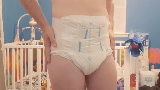 how the Northshore Megamax adult diapers made in USA version looks and fits size Medium [upl. by Richmal]