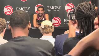 093024 Atlanta Hawks Guard Trae Young Media Day Press Conference [upl. by Elleoj]