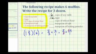 Ex Recipe Application Multiplication of Mixed Number [upl. by Slavic]