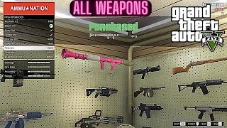 Buying All Weapons in GTA 5 From Weapon Store [upl. by Rossi]