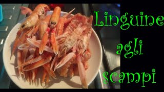 Cucina Linguine agli scampi e polpa di pomodoro 😊 Pasta [upl. by Aneehs]