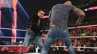 Batista clashes with Alberto Del Rio Raw Feb 3 2014 [upl. by Eiramnaej]