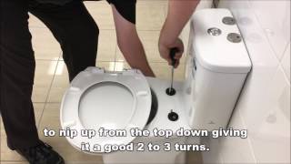 Fitting a Toilet Seat [upl. by Anuahsar]