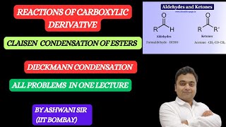 CLAISEN ESTER CONDENSATION II MECHANISM amp TRICK II ALDEHYDE amp CARBOXYLIC CHAPTER 12 CHEMISTRY [upl. by Vladamar]