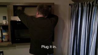 HOW TO INSTALL AN OVER RANGE MICROWAVE [upl. by Ettelrahc38]