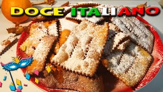 DOCE ITALIANO DE CARNAVAL  Chiacchiere [upl. by Mccallum]