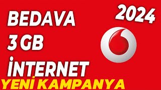 ✅VODAFONE BEDAVA 3GB İNTERNET KAZANMAK VODAFONE BEDAVA İNTERNET KAZANMAK 20242024✅ [upl. by Arvad]