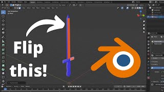 How to Flip Face Orientation  Flip Normals  Blender 29 Tutorial [upl. by Leirda]