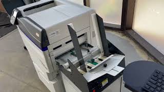 INTEC CS5000 5 color envelope and heavy cardstock printer [upl. by Ashman334]