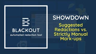 Blackout Showdown Suggested Redactions vs Manual Markups [upl. by Atilal240]