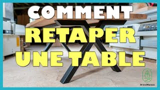 Comment retaper une table en bois [upl. by Idnib41]