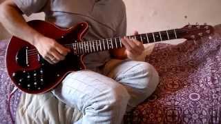 Red Special Guitar Test DiMarzio Brian May DP206 Pickups [upl. by Tindall]