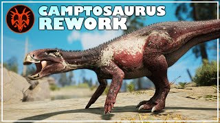 NEW Camptosaurus Rework  Path of Titans PTB [upl. by Gurevich]