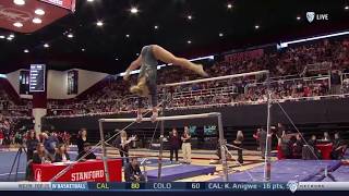 Savannah Kooyman UCLA 2019 Bars vs Stanford 9775 [upl. by Llertnov]