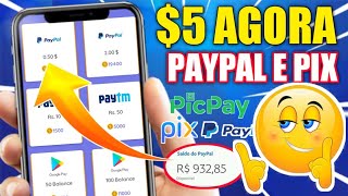 LANÇOU  NOVO APP PAGANDO NO PAYPAL E PIX  COMO GANHAR DINHEIRO NO PAYPAL EM 2021  SAQUE AGORA [upl. by Enitsrik]