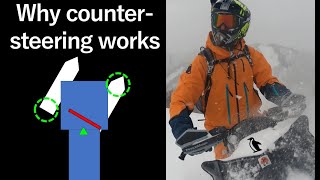 Countersteering How it works and why it is the essential backcountry riding skill [upl. by Htyderem]