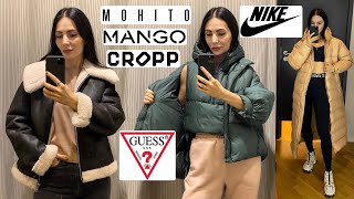 ШОППІНГВЛОГ MANGO GUESS NIKE CROPP MOHITO  ФІТНЕС ОДЯГ ПУХОВИКИ ТА ДУБЛЯНКИ [upl. by Telfore940]