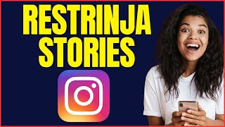 COMO RESTRINGIR STORIES NO INSTAGRAM [upl. by Bradstreet]