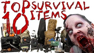 Top 10 Items for the Zombie Apocalypse Zombie Survival Guide [upl. by Aihsi]